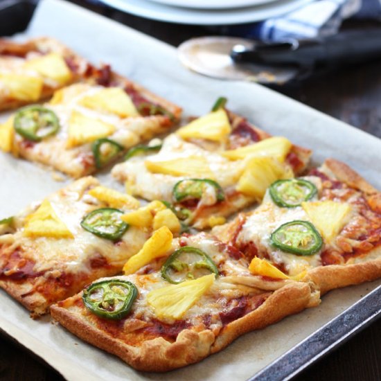 Chipotle Marinara & Pineapple Pizza