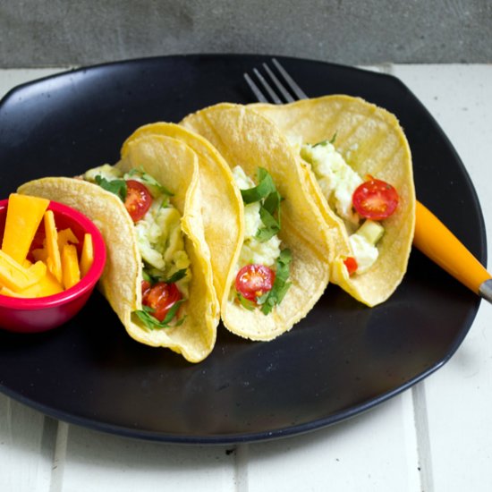 Avocado & Egg Breakfast Tacos