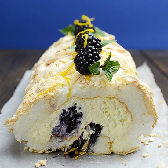 Meringue Roulade with Mascarpone