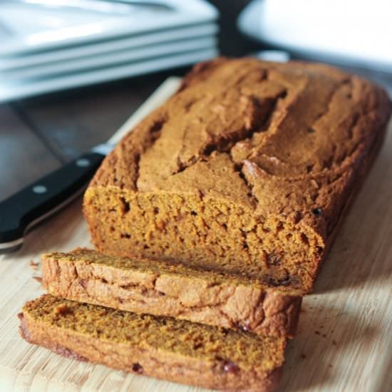 Pumpkin Spiced Oat Bread