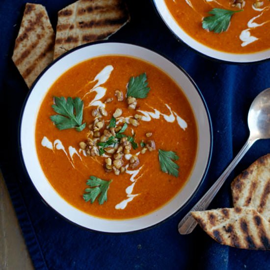 Sweet Potato and Red Pepper Soup