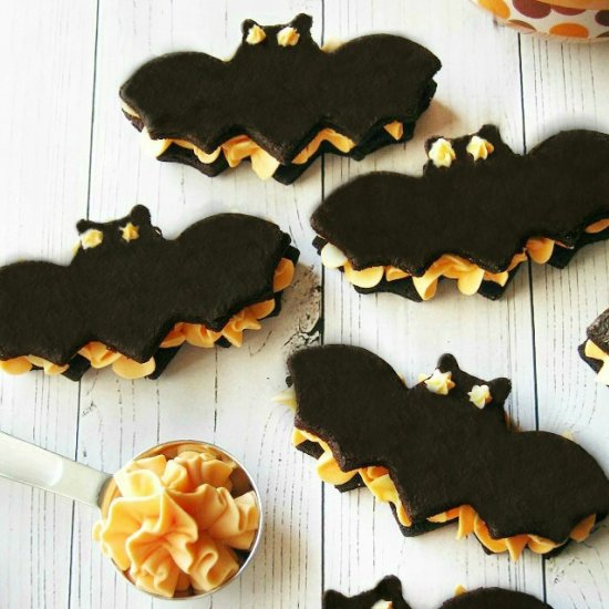 Bat Velvet Oreo Cookies