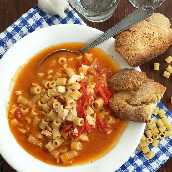 Pasta with Red scorpionfish