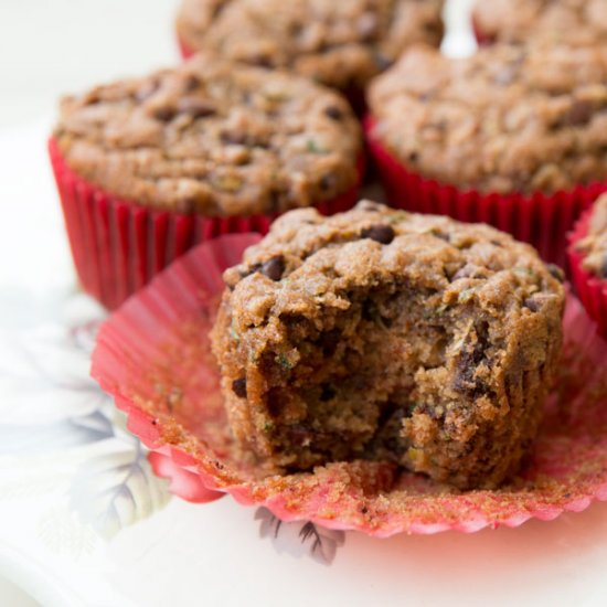 Chocolate Chip Zucchini Muffins