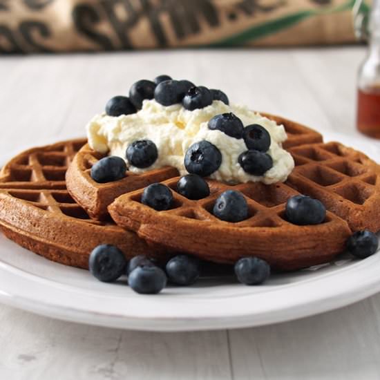 Honey Oat Waffles