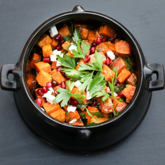 Moroccan Roasted Sweet Potato Salad