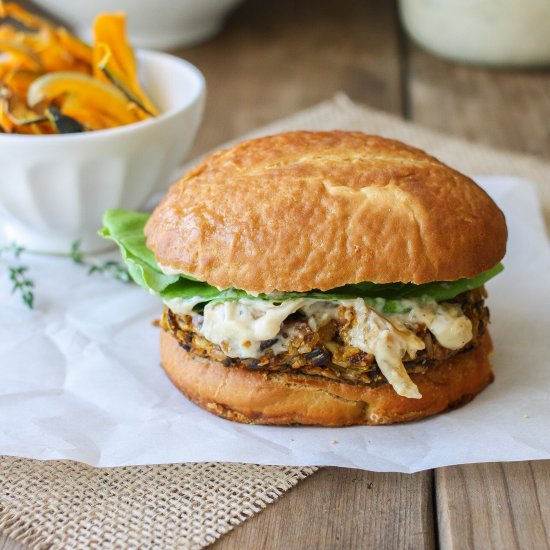 Butternut Squash Apple Burgers