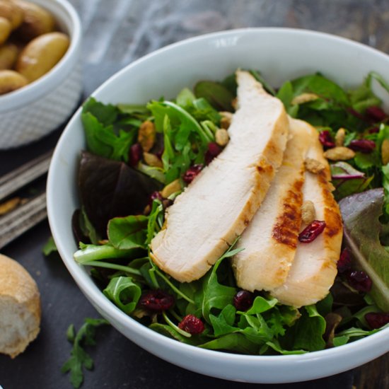 Mixed Greens with Roasted Chicken