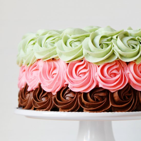 Spumoni Rose Cake!