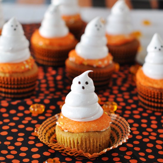 Meringue Ghost Cupcakes