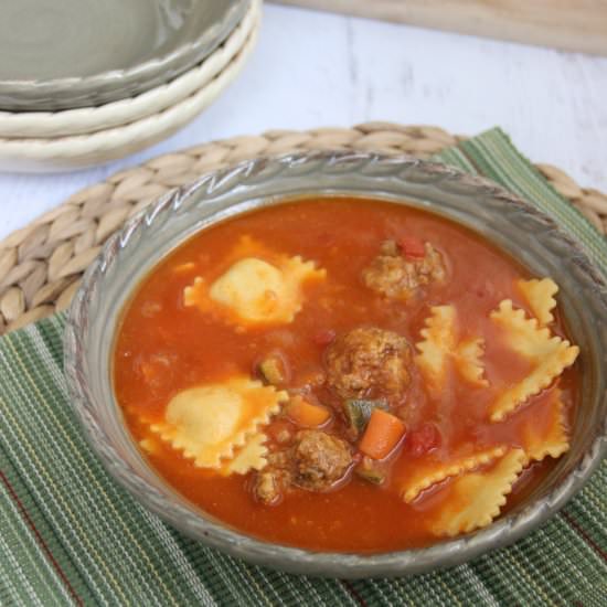 Mini Meatball Soup