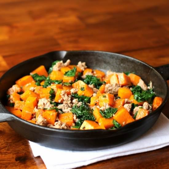 Butternut Squash, Kale & Sausage