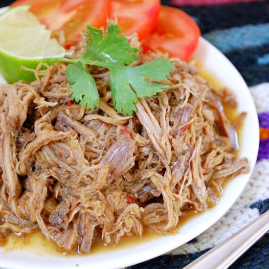 Slow Cooker Shredded Beef Barbacoa