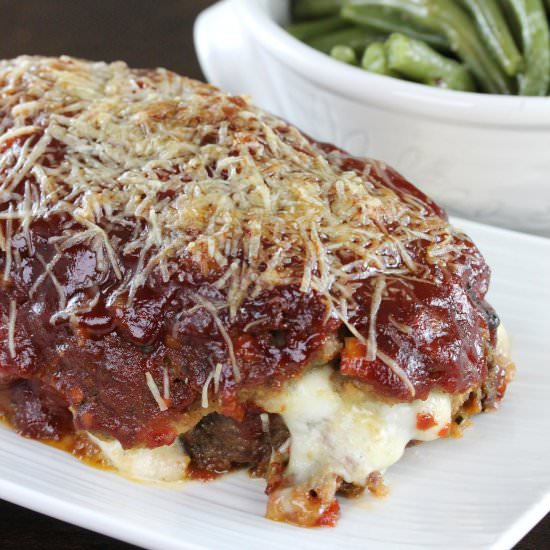 Mozzarella Stuffed Meatloaf