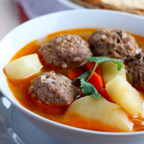 Mexican Albondigas (Meatball) Soup