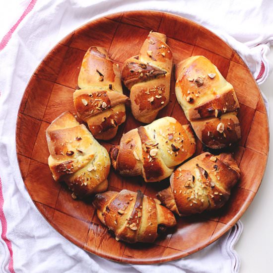 Chocolate Hazelnut Butter Rolls