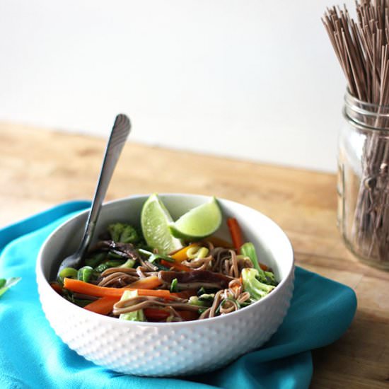 Vegan Asian Noodle Bowl