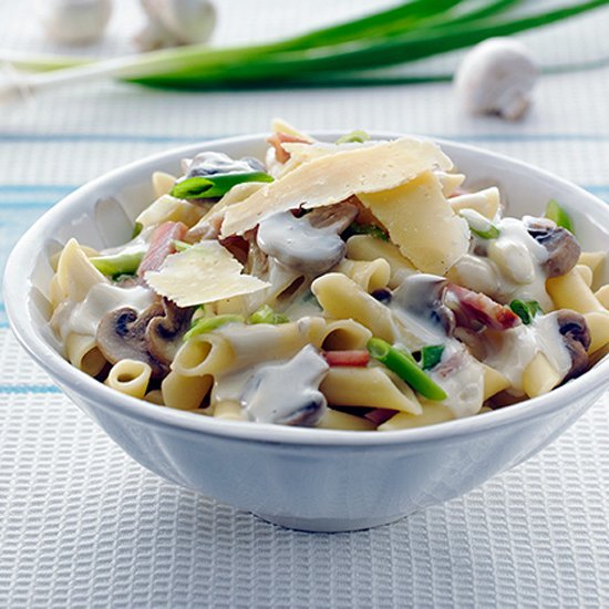 Creamy Bacon and Mushroom Pasta