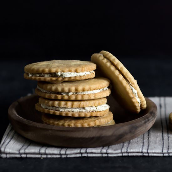 Almond Shortbread Sandwich