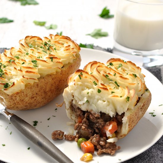 Shepherd’s Pie Potato Skins