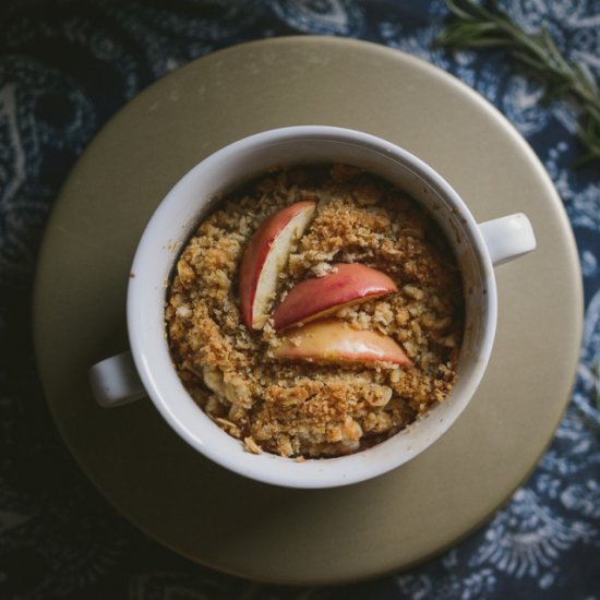 Bourbon Rosemary Apple Crisp