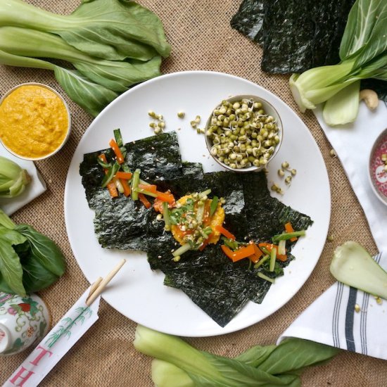 Bok Choy Nori Bites