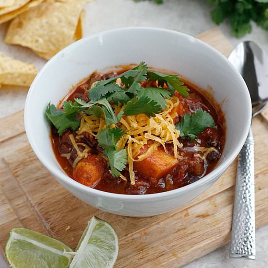 Sweet Potato Black Bean Chili