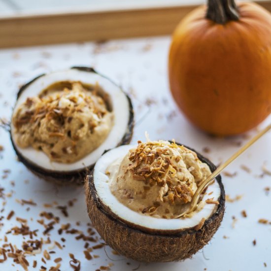 Pumkin Coconut Ice Cream