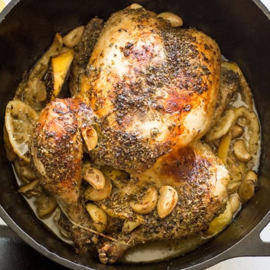 Dutch Oven Grecian Chicken