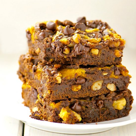 Pumpkin Swirl Brownies