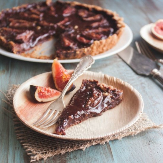 Chocolate and Fig Tart