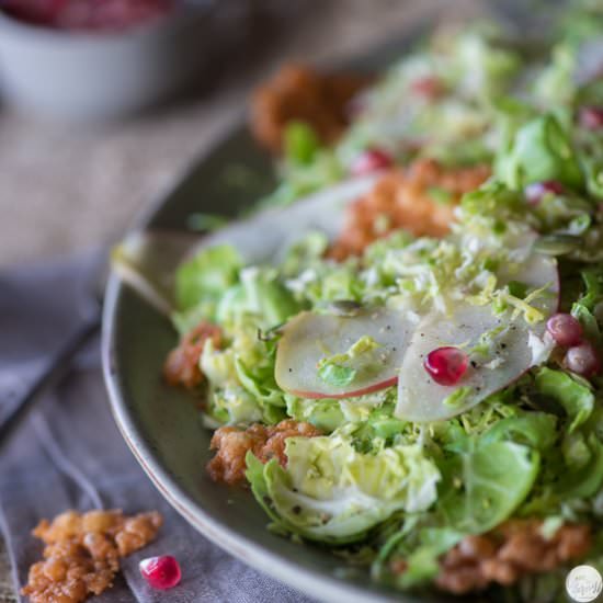 Shredded Brussels sprouts