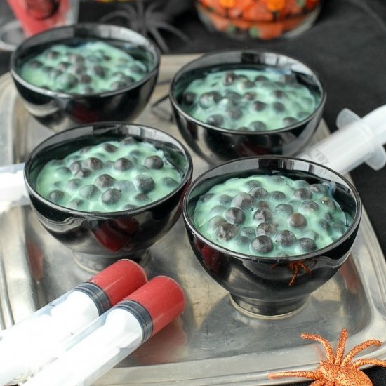 Creepy Spider Egg Pudding