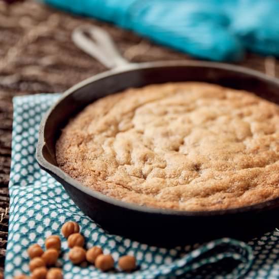 Caramel Toffee Blonde Brownies