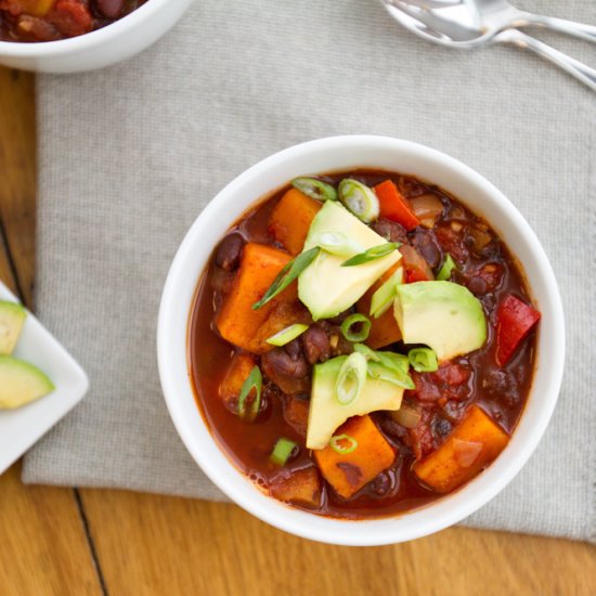 Slow-Cooker Vegetarian Chili