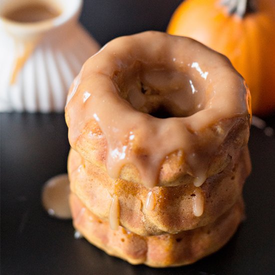 Pumpkin Cake with Apple Cider Sauce