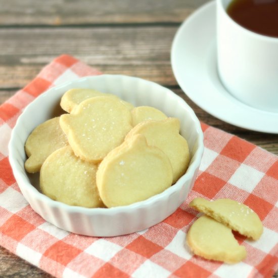 3 Ingredient Shortbread Cookies