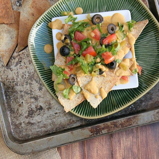 Nachos with Vegan Cheese