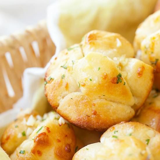 Mini Garlic Monkey Bread