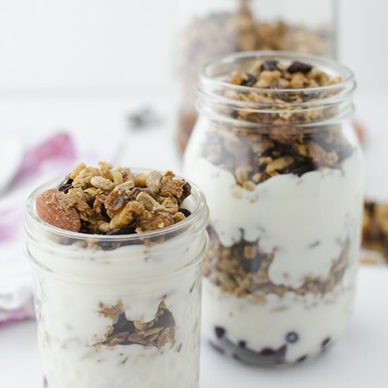 Trail Mix Granola Parfaits