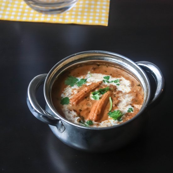 Baby Corn Makhani/ Baby Corn Gravy