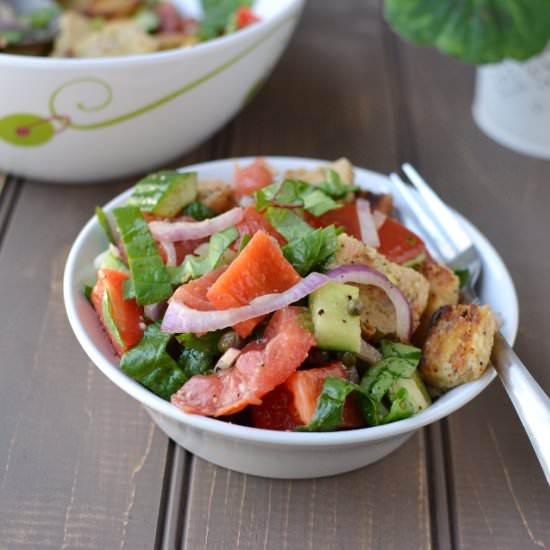 Greek Panzanella Salad