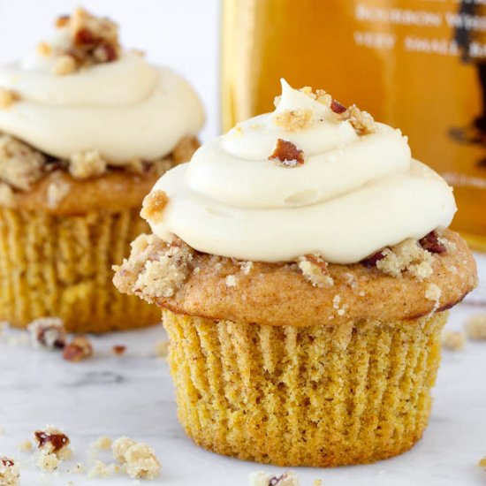 Pumpkin Pecan Pie Cupcakes