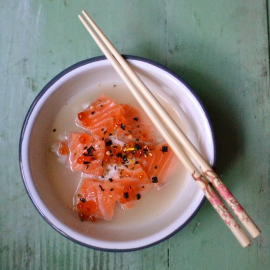 Japanese Green Tea Ozuchake Soup