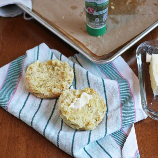 Herb Goat Cheese Squash Biscuits