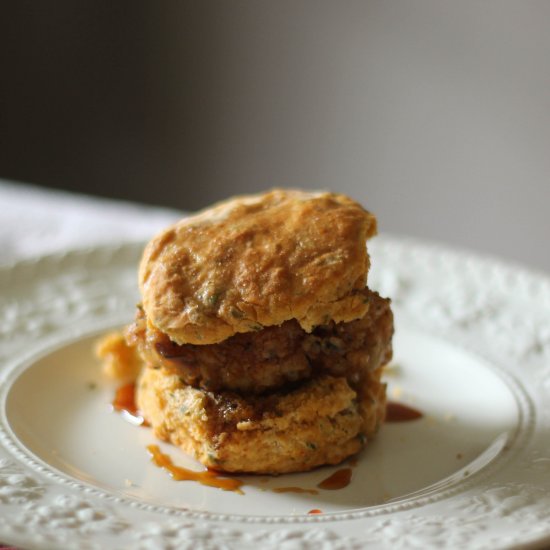 Basil Red Curry Biscuits