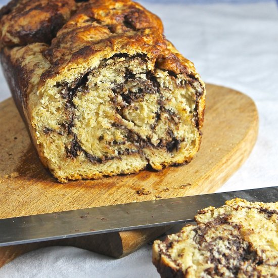 Chocolate Olive Oil Braided Brioche