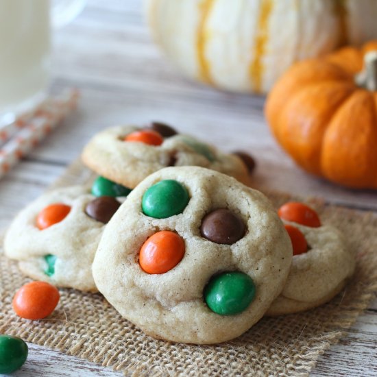 Pumpkin Spice M&M Sugar Cookies