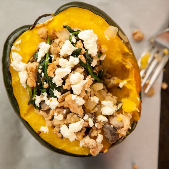 Savory Stuffed Acorn Squash