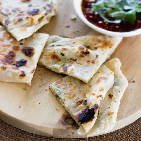 Spring Onion and Kale Pancakes